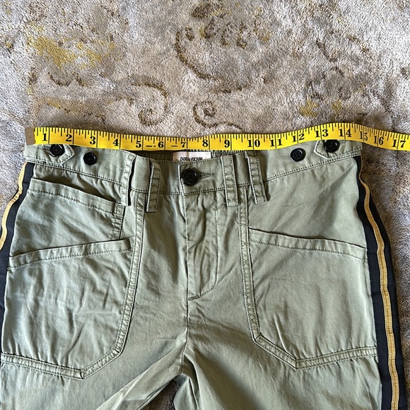 Zadig&Voltaire green pants Pamela Pomelo cotton. Side strips black and gold. - Picture 6 of 9